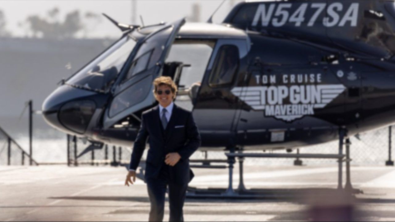 Tom Cruise Maverick première